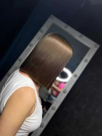 Реконструкция волос в подарок пилинг кожи головы и ровный срез