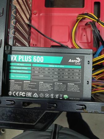 Блок Питания Aerocool vx plus 600