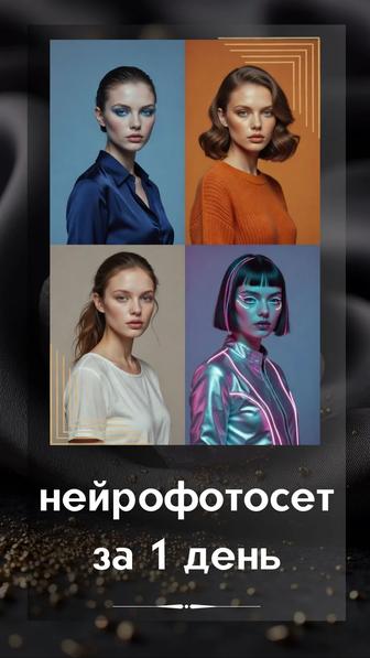 Нейрофотосессии (AI фотосеты) за 1 день!