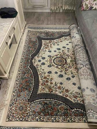 Ковер иранский белый плотный 5\3