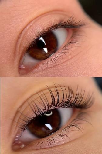 Ламинирование, окрашивание, коррекция ресниц и бровей