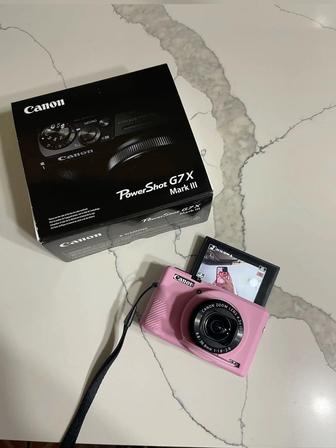 Canon G7X Mark III с картой памяти и чехлом в подарок