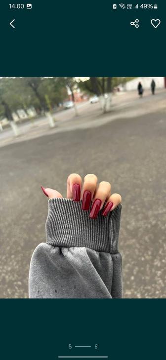 Маникюр наращивание ногтей