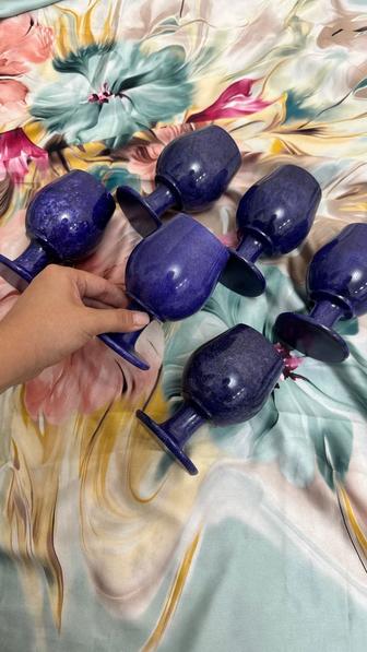 Эксклюзивный набор бокалов из лазурита