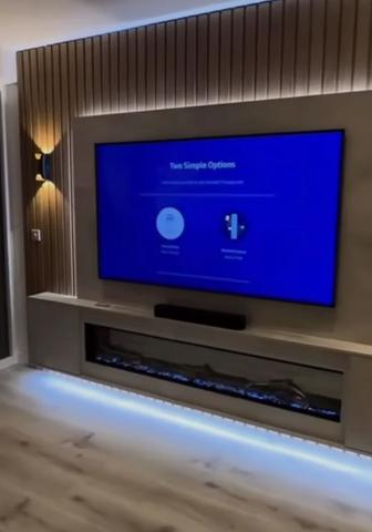 установка телевизоров на стену