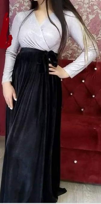 Комбинированное платье