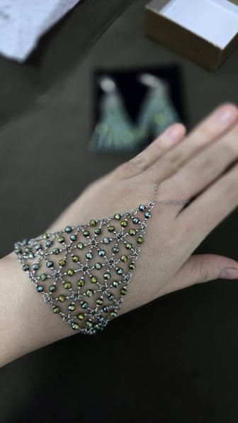 Браслет слейв и серьги