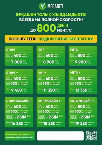 Кабельный интернет Meganet