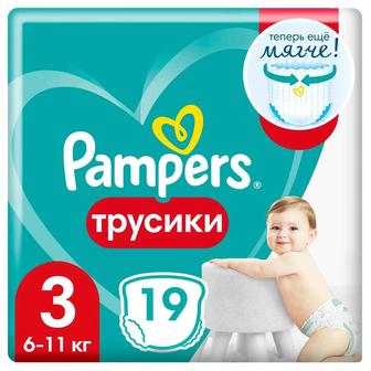 Подгузники-трусики Pampers pants 3 (6-11 кг), 19 шт