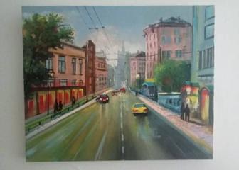 Қала романтикасы Авторлық картиналар (Акрил / Кенеп)