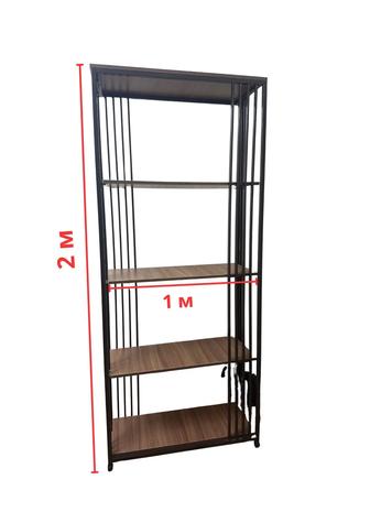 Металлический стеллаж с полками