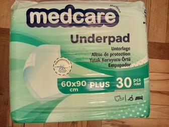 Пеленки одноразовые гелевые. Размер 90 х 60. В упаковке 30 штук.