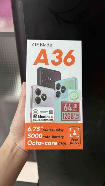 Продам смартфон ZTE Blade A36 (Black)