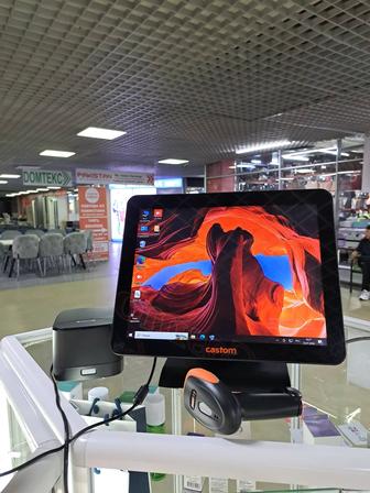 Продам торговое оборудование. Моноблок, сканер, принтер чеков.