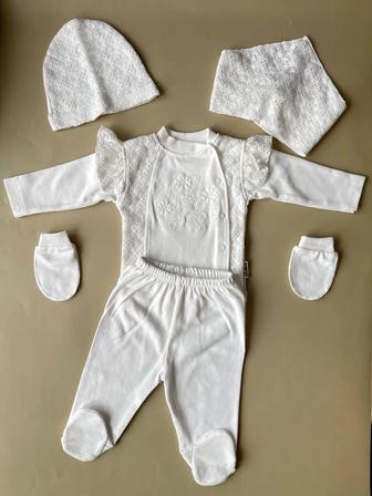 Хлопковый комплект на выписку Турция