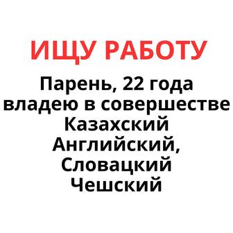 Ищу работу менеджером, 22 года, знание языков