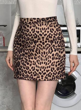 Юбка женская леопард