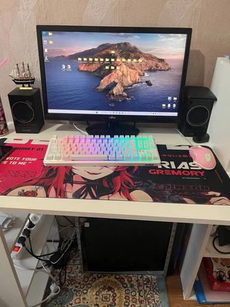Продам компьютер с монитором и колонками GTX 1050 TI 16gb DDR4 i3 8100