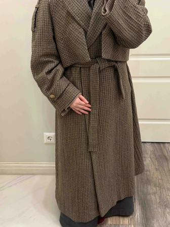 Шерстяное пальто тренч бренд Aisho