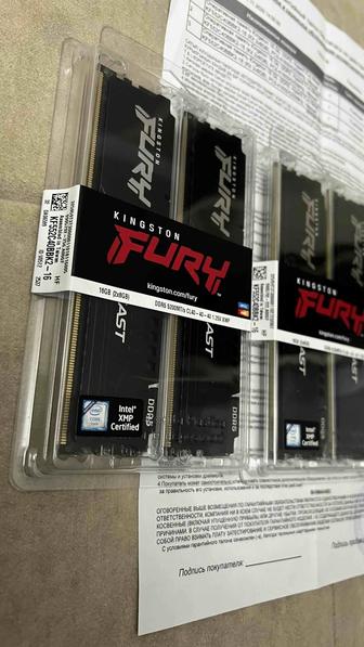 Продам комплектующие к ПК(Оперативная память Kingston KF552C40BBK2-16 16гб)