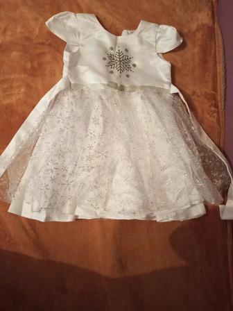 Платье снежинки для девочки рост 110