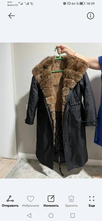 Продам шубка- плащ, парка, натуральный мех писец натуральный мех лиса.