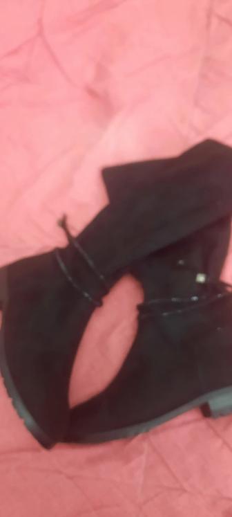 Обувь сапожки замшевые