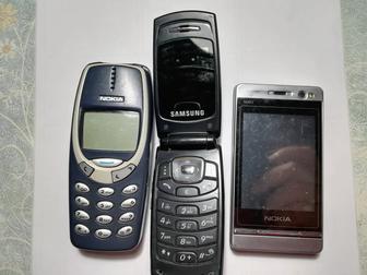 3 телефона Nokia 3310 Samsung SGH-X200 Nokia 98j