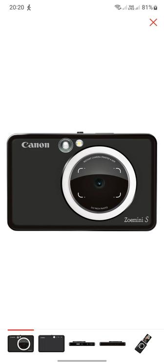 Фотокамера моментальной печати Canon Zoemini S черный