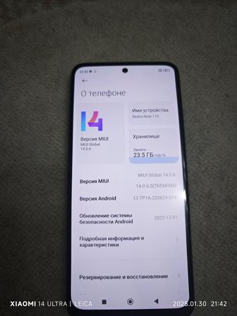 Продам телефон Xiaomi Redmi Note 11S 8/128Gb 2022г , цвет синий.