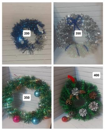 Косметички ,новогодние веночки, свечки,товары для дома