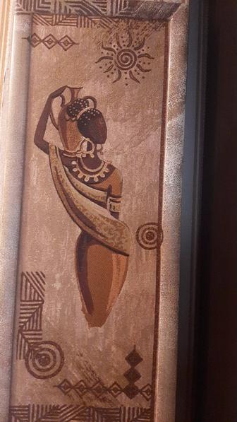 Картины, руч. раб., вертикальные, 97/40 см. 2 ед.,руч. раб. 45 000 за ед.