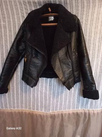 Косуха дубленка из натуральной кожи и меха