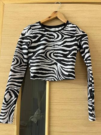 Топ женский с длинным рукавом, размер S