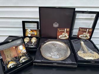 Комплект торсык Empire позолота 24 карата элитный подарок