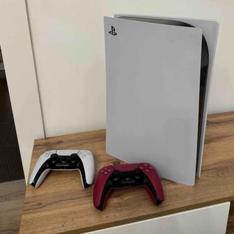 PlayStation 5, 2 оригинальных джойстика DualSense ( все куплено в Меломане)