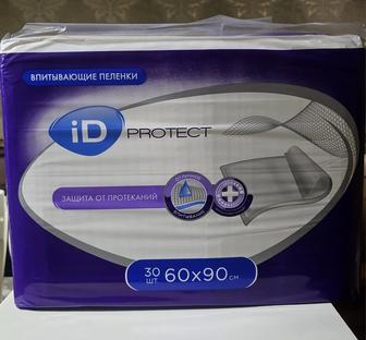 ID PROTECT пеленка медицинская iD Protect 60х90см 30 штук белый 60x90 см