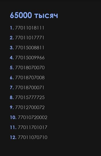 Красивые номера Кселл