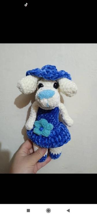 Собаки вязаные плюшевые игрушки