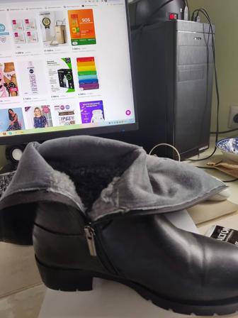 Продам сапоги кожаные