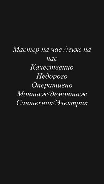 Мастер на час/Муж на час