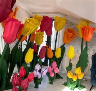 Объемные цветы тюльпан