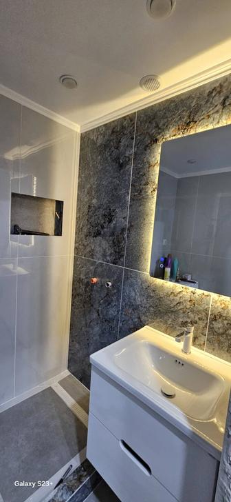 Керамогранит,плитка все работы по гипсокартону,полки вагонки в бане