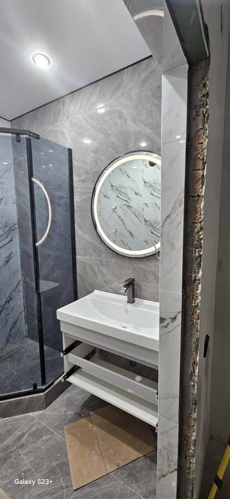 Керамогранит,плитка все работы по гипсокартону,полки вагонки в бане