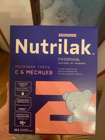 Смесь детская нутрилак 2 , с 6 мес, 2шт бар