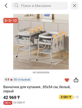 Пеленальный столик ванночка