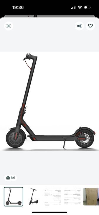 Новый Электросамокат Xiaomi MiJia Smart Electric Scooter (M365) Черный