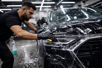 Установка защитной пленки, тонировки, нанесение защитных покрытий