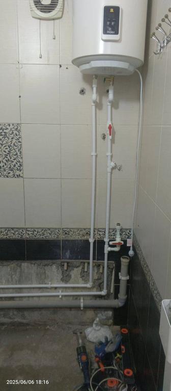 Установка ванн, раковин, Аристон , подключение воды