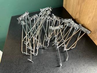 Экономпанель (slatwall) с металлическими кронштейнами, б/у